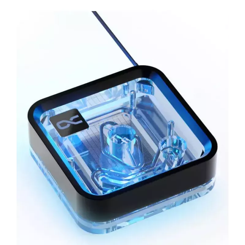 Vandens blokas procesoriui Alphacool Core 1 LT Aurora Acrylic Copper Nickel Black Transparent