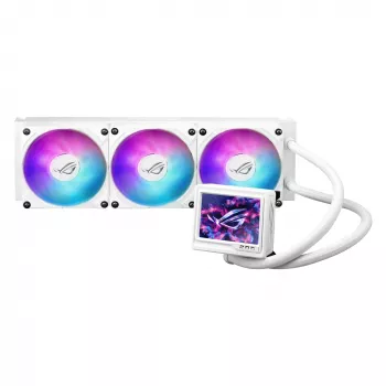 ASUS ROG RYUJIN III 360 ARGB EXTREME WHT Skysčio aušintuvas procesoriui 360 mm 3x120 mm Baltas