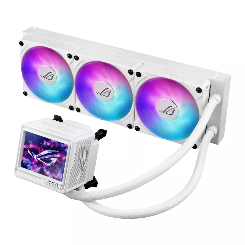 ASUS ROG RYUJIN III 360 ARGB EXTREME WHT Skysčio aušintuvas procesoriui 360 mm 3x120 mm Baltas