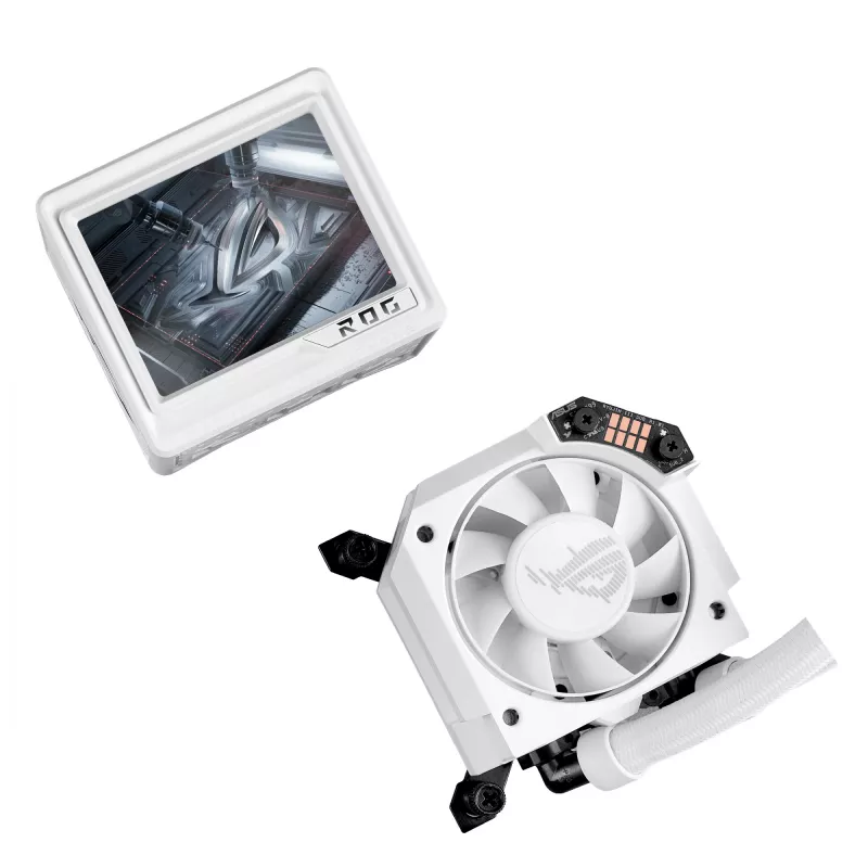 ASUS ROG RYUJIN III 360 ARGB EXTREME WHT Skysčio aušintuvas procesoriui 360 mm 3x120 mm Baltas