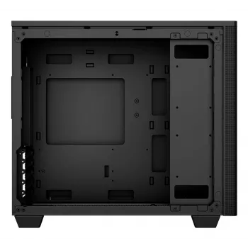 PC korpusas Aerocool Stormfront Mini Mini Tower Juodas ATX šoninis maitinimo šaltinis 120mm ventiliatoriai