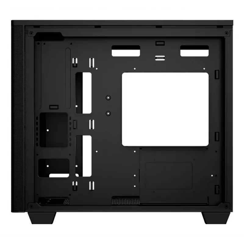 PC korpusas Aerocool Stormfront Mini Mini Tower Juodas ATX šoninis maitinimo šaltinis 120mm ventiliatoriai