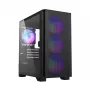 PC korpusas Montech AIR 100 ARGB Mini Tower juodas