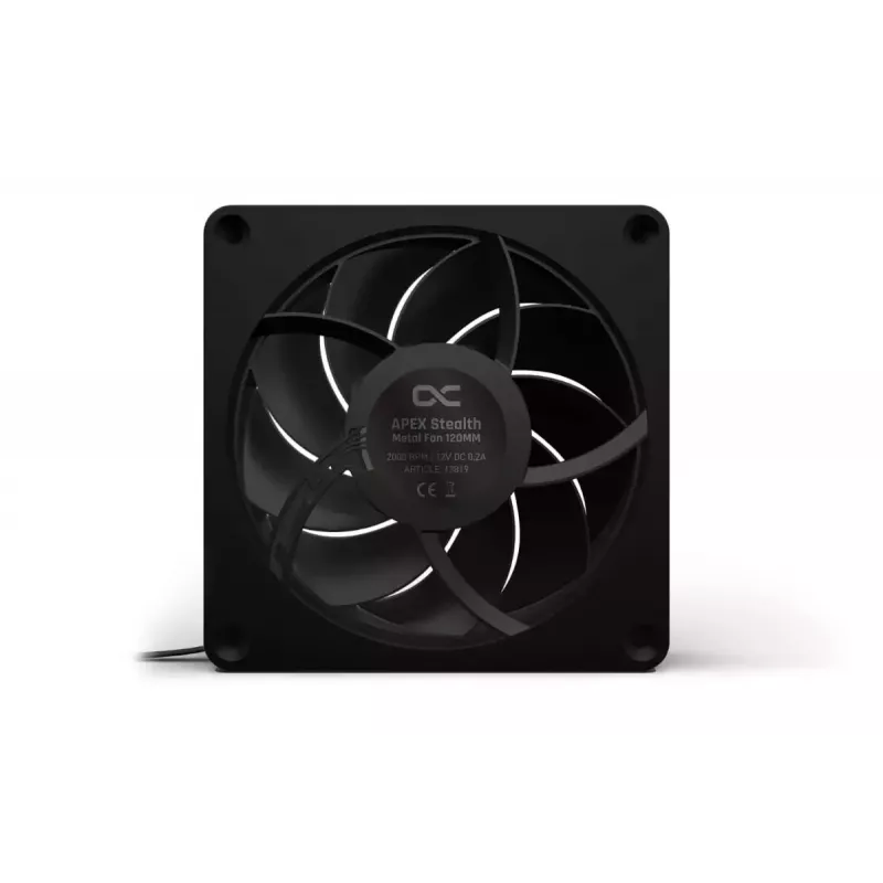 Ventiliatorius Alphacool Apex Stealth Metall 12 cm juodas 400-2000 RPM 20-29.9 dB