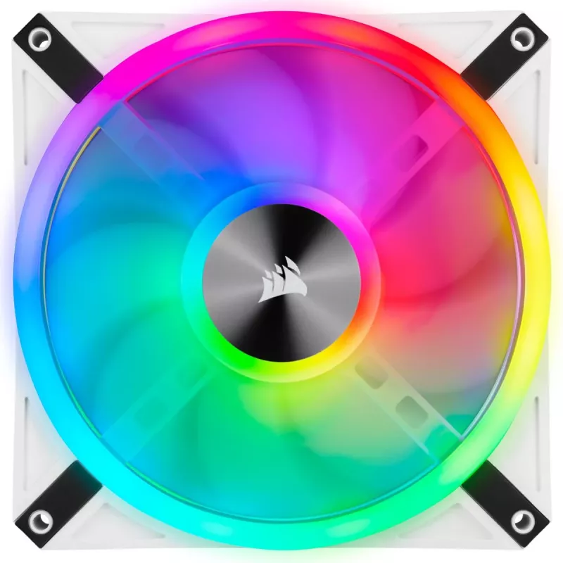 CORSAIR ventiliatorius QL140 RGB 140 mm baltas