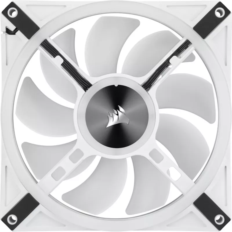 CORSAIR ventiliatorius QL140 RGB 140 mm baltas