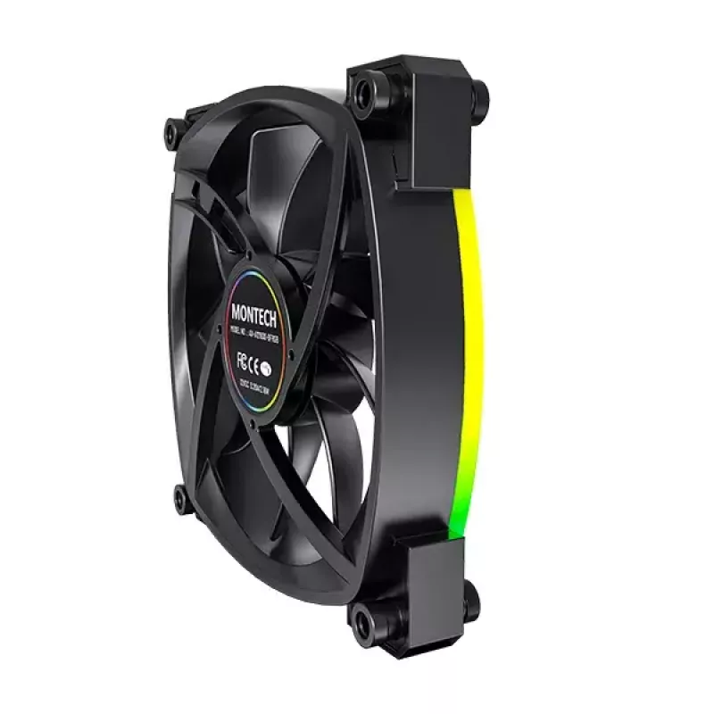 Montech AX120 PWM 120mm ventiliatoriaus modulis, juodas, 3-pin 4-pin