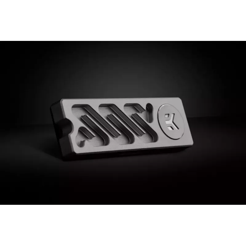 Aušintuvas EK Water Blocks Quantum Convection M.2 NVMe aliuminis sidabrinis 24mm 75mm 11,3mm