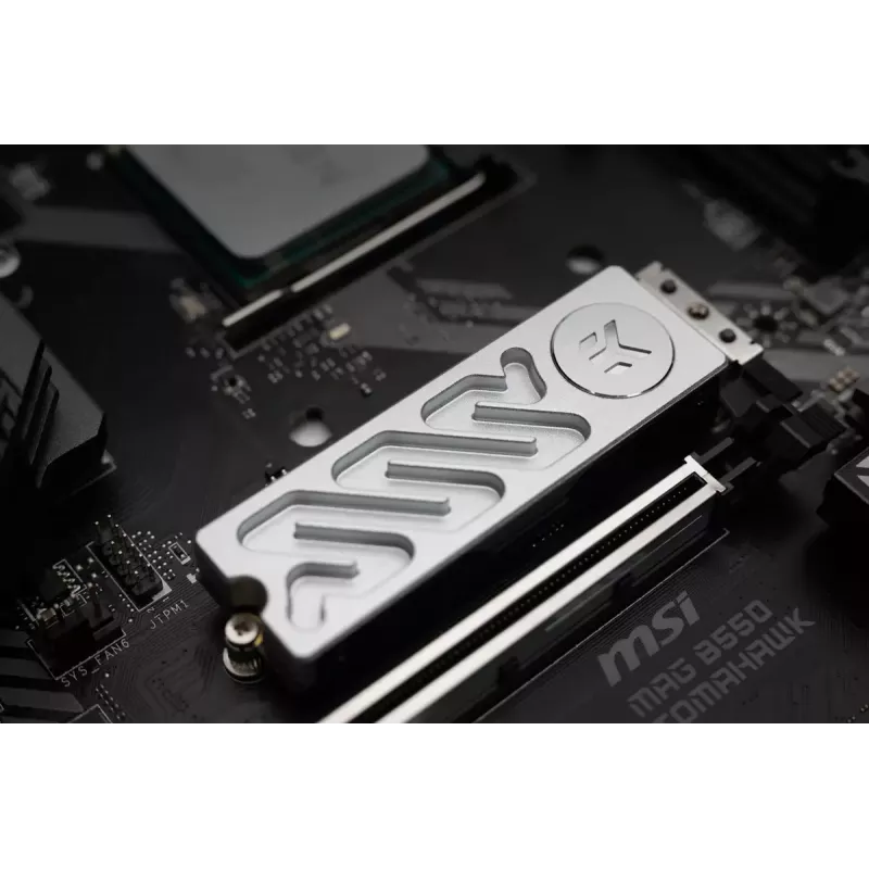 Aušintuvas EK Water Blocks Quantum Convection M.2 NVMe aliuminis sidabrinis 24mm 75mm 11,3mm