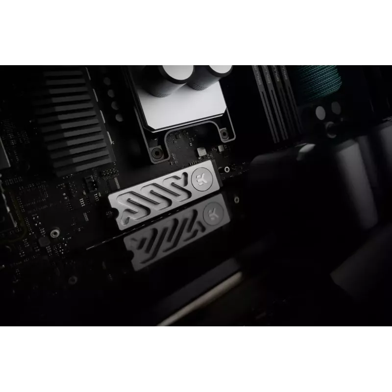Aušintuvas EK Water Blocks Quantum Convection M.2 NVMe aliuminis sidabrinis 24mm 75mm 11,3mm