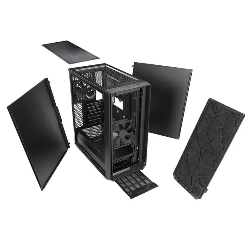 PC korpusas Fractal Design Meshify C Midi Tower juodas