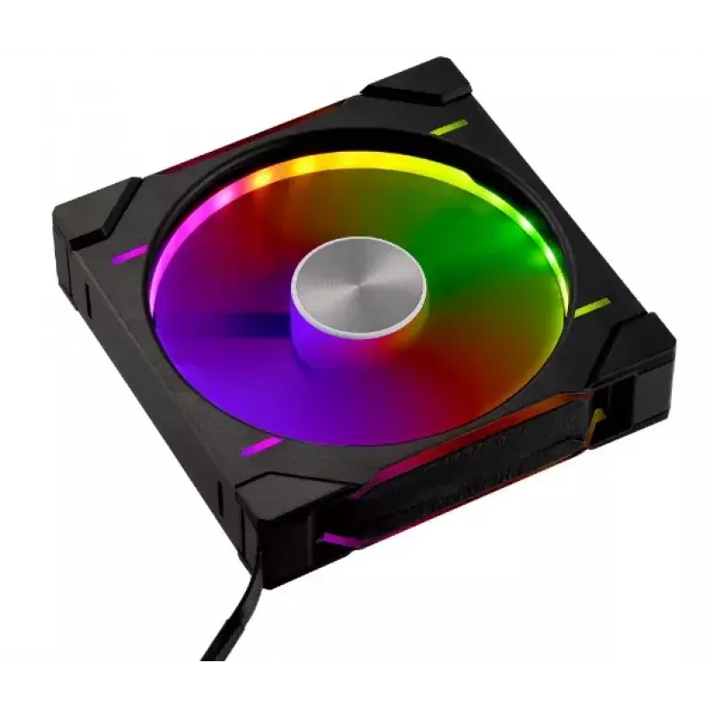 Phanteks D30-140 PWM Regular Airflow D-RGB PH-F140D30_DRGB_PWM_BK01_3P kompiuterio korpuso ventiliatorius, 140 mm, juodos spalvos (3 vnt.)
