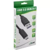 InLine USB 3.2 Gen.1x2 laidas, USB-C kištukas / USB-A kištukas, juodas, 2 m