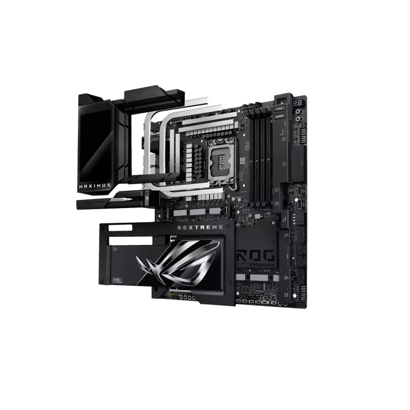 Motininė plokštė ASUS ROG MAXIMUS Z890 EXTREME – Intel Z890, LGA 1851, Extended ATX, DDR5, 4 DIMM, Wi‑Fi 7, 10Gb Ethernet