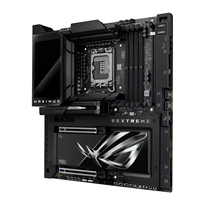 Motininė plokštė ASUS ROG MAXIMUS Z890 EXTREME – Intel Z890, LGA 1851, Extended ATX, DDR5, 4 DIMM, Wi‑Fi 7, 10Gb Ethernet