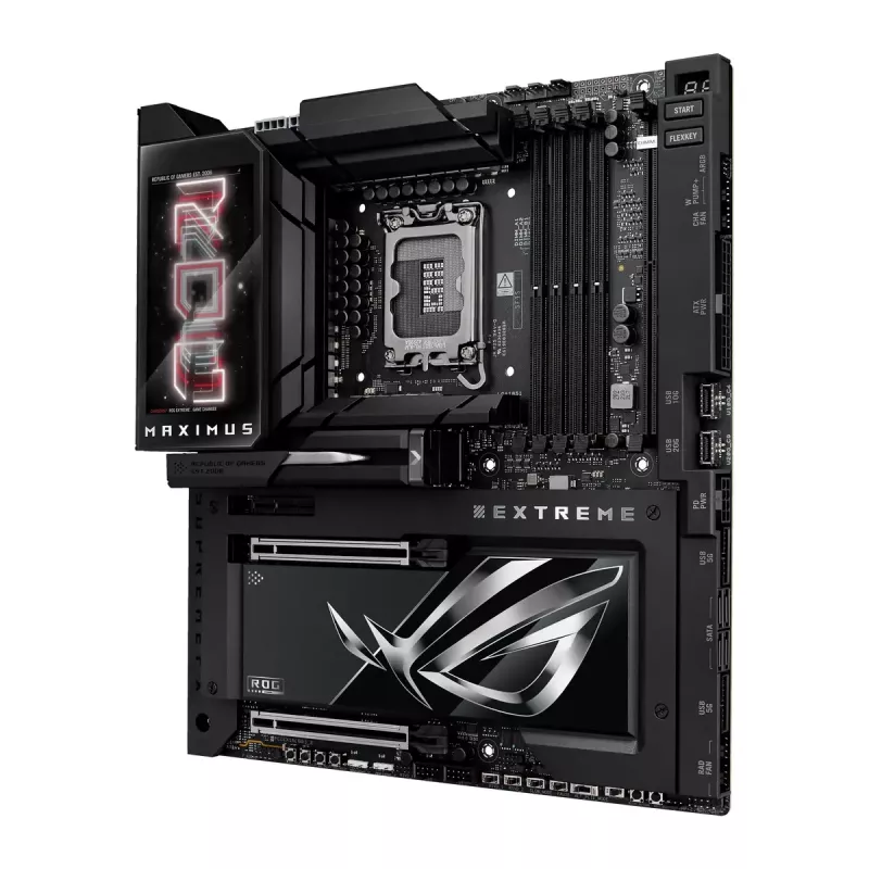 Motininė plokštė ASUS ROG MAXIMUS Z890 EXTREME – Intel Z890, LGA 1851, Extended ATX, DDR5, 4 DIMM, Wi‑Fi 7, 10Gb Ethernet