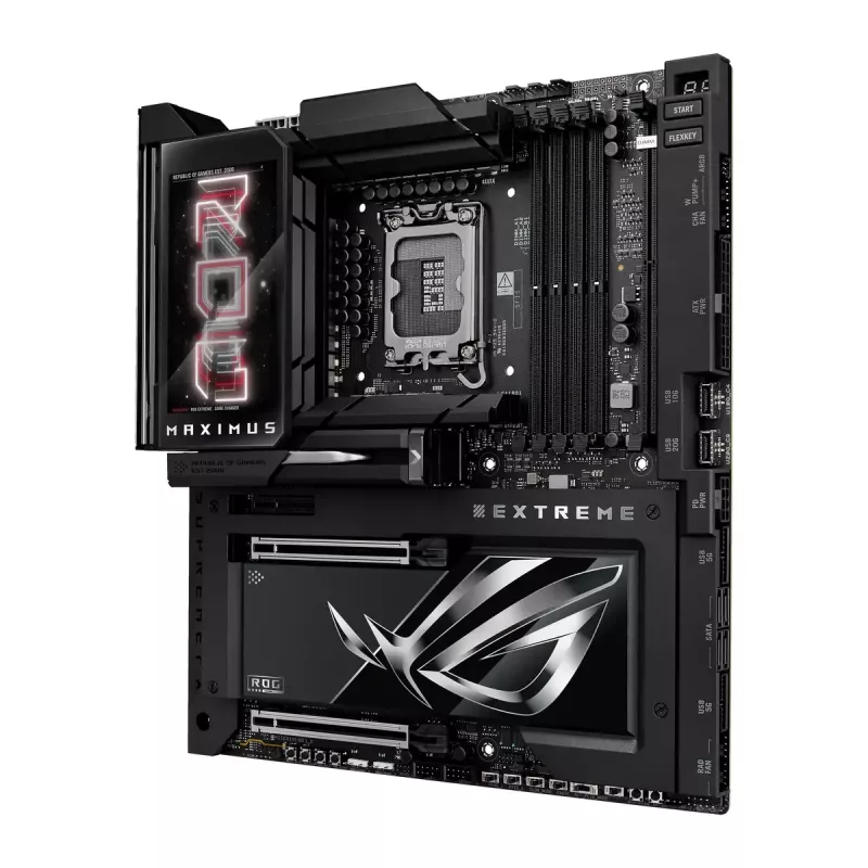 Motininė plokštė ASUS ROG MAXIMUS Z890 EXTREME – Intel Z890, LGA 1851, Extended ATX, DDR5, 4 DIMM, Wi‑Fi 7, 10Gb Ethernet