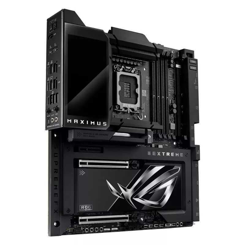 Motininė plokštė ASUS ROG MAXIMUS Z890 EXTREME – Intel Z890, LGA 1851, Extended ATX, DDR5, 4 DIMM, Wi‑Fi 7, 10Gb Ethernet