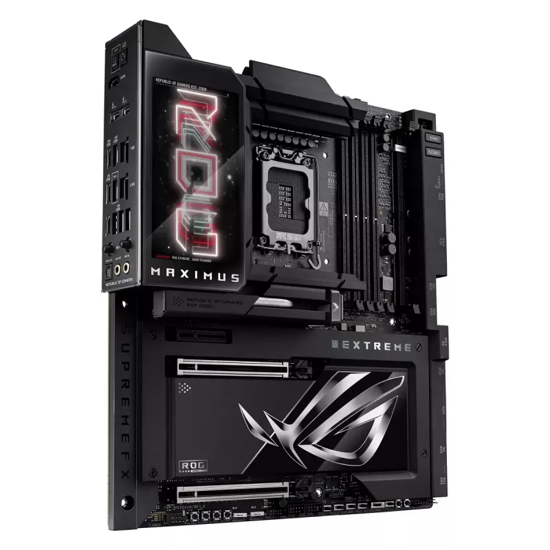 Motininė plokštė ASUS ROG MAXIMUS Z890 EXTREME – Intel Z890, LGA 1851, Extended ATX, DDR5, 4 DIMM, Wi‑Fi 7, 10Gb Ethernet