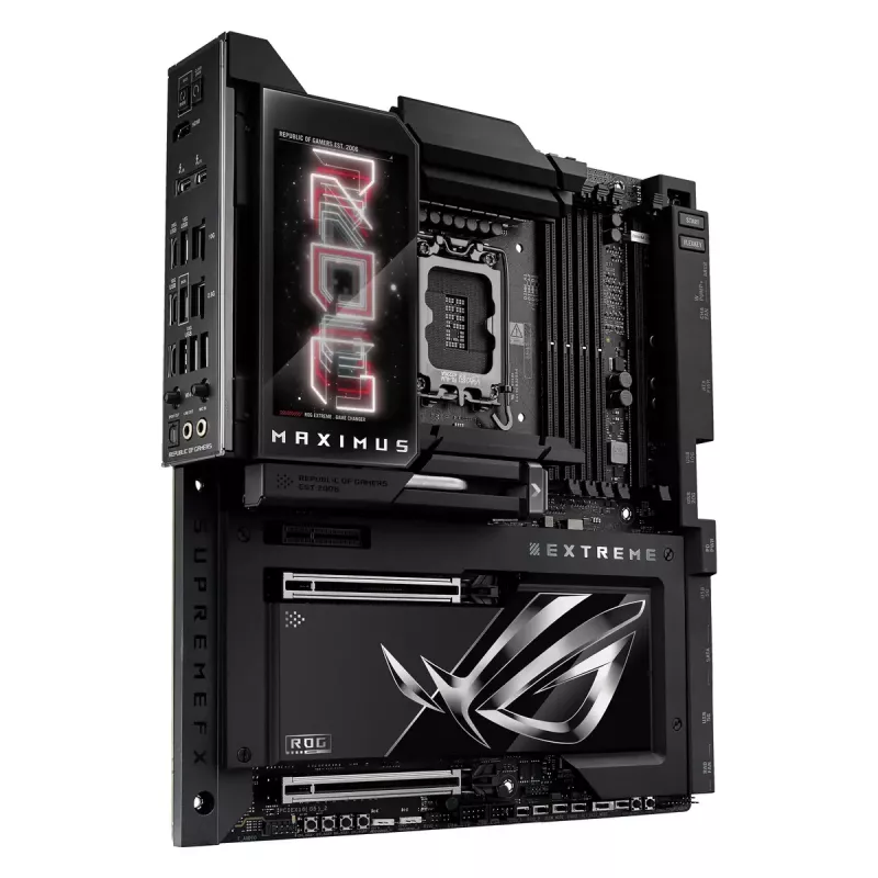 Motininė plokštė ASUS ROG MAXIMUS Z890 EXTREME – Intel Z890, LGA 1851, Extended ATX, DDR5, 4 DIMM, Wi‑Fi 7, 10Gb Ethernet