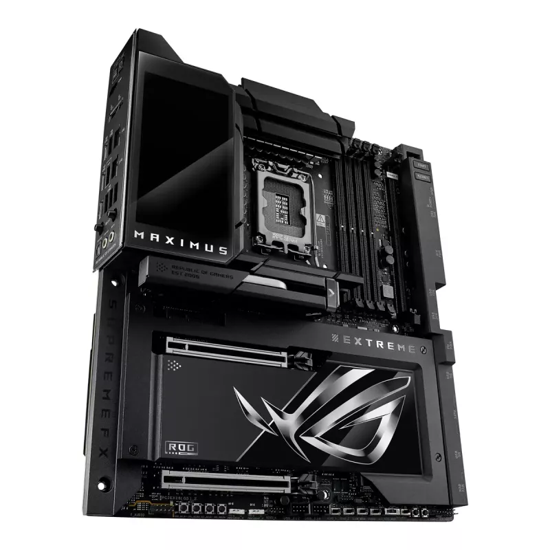Motininė plokštė ASUS ROG MAXIMUS Z890 EXTREME – Intel Z890, LGA 1851, Extended ATX, DDR5, 4 DIMM, Wi‑Fi 7, 10Gb Ethernet