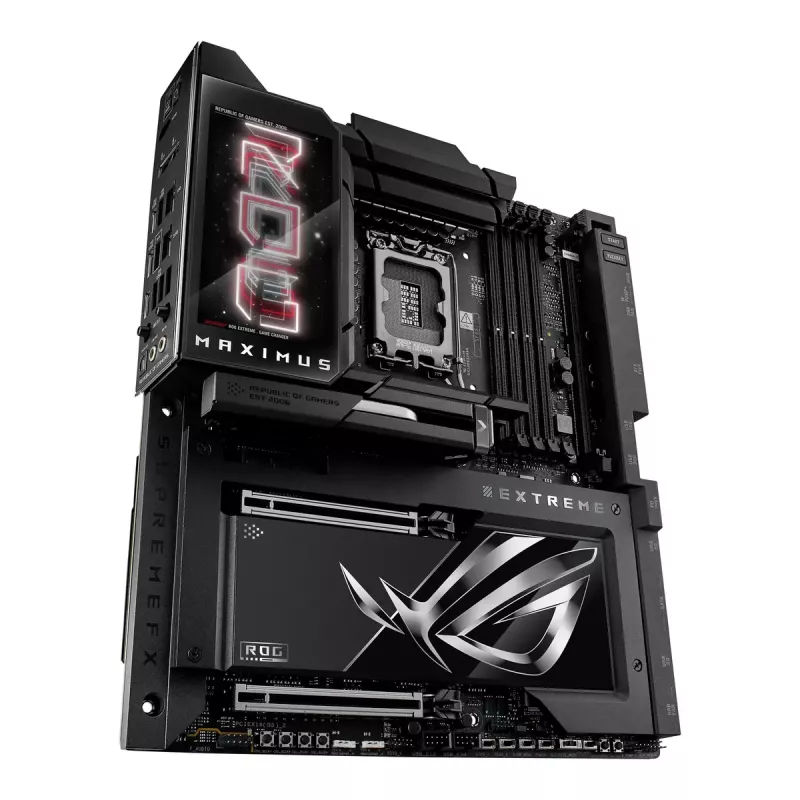Motininė plokštė ASUS ROG MAXIMUS Z890 EXTREME – Intel Z890, LGA 1851, Extended ATX, DDR5, 4 DIMM, Wi‑Fi 7, 10Gb Ethernet