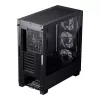PC korpusas PHANTEKS XT Pro Ultra Midi Tower Juodas — ATX/EATX, Grūdintas stiklas, 2x3,5 colio + 5x2,5 colio, USB-C