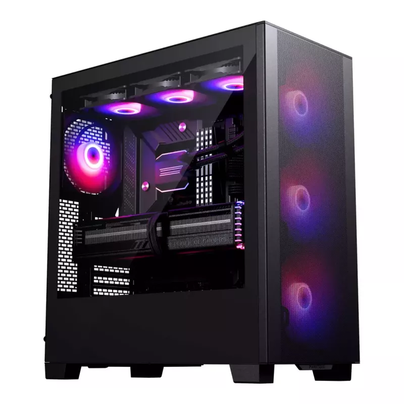 PC korpusas PHANTEKS XT Pro Ultra Midi Tower Juodas — ATX/EATX, Grūdintas stiklas, 2x3,5 colio + 5x2,5 colio, USB-C