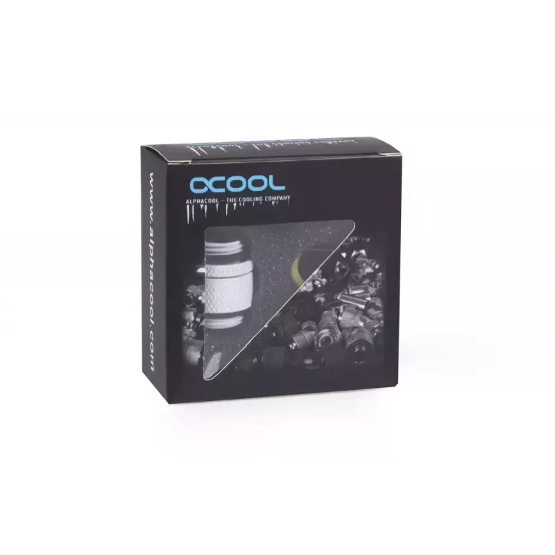 Žarnų jungtis Alphacool 17489 Žalvaris Balta 22mm gylis 1,8cm skersmuo
