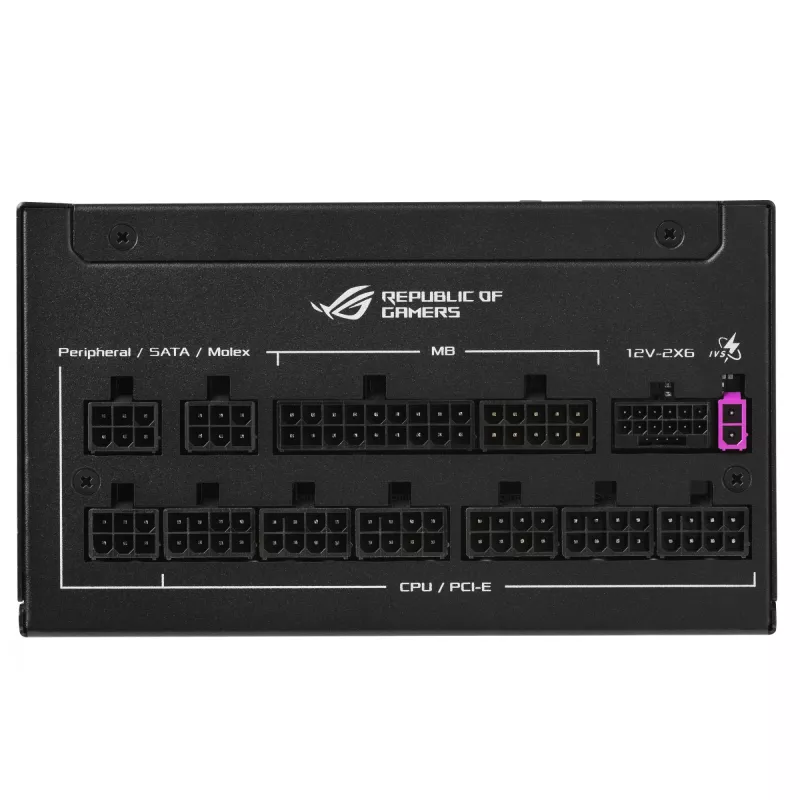 ASUS ROG Strix 1200W Platinum maitinimo blokas, 1200 W, 20+4 pin, ATX, juodas
