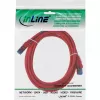 InLine Patch Laidas S/FTP PiMF Cat.6A halogen-free 500MHz raudonas 5m