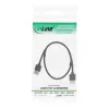 InLine High Speed HDMI laidas su Ethernet, AM/AM, itin plonas, juodas/auksinis, 1,8 m