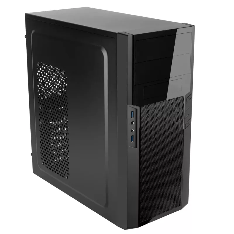Korpusas Silverstone PS13 Mini Tower juodas