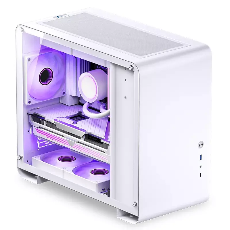 PC korpusas Jonsbo U4 MINI WHITE Mini Tower Baltas
