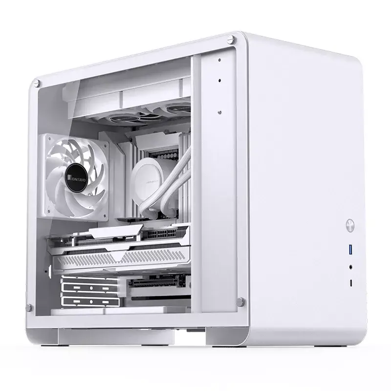PC korpusas Jonsbo U4 MINI WHITE Mini Tower Baltas