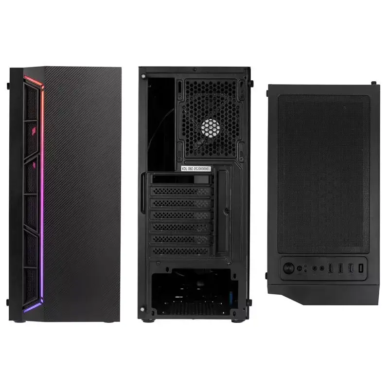 PC korpusas Kolink Inspire K7 ARGB Midi Tower juodas