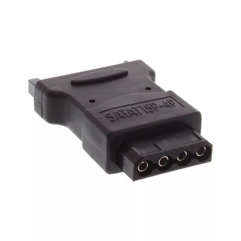 InLine SATA maitinimo adapteris 1x Molex 4 kontaktų (vyriškas) / 15 kontaktų SATA (moteriškas)