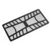 Filtro grotelės SILVERSTONE FF142 — 320×155×5 mm, juodos, modelis SSTFF142B