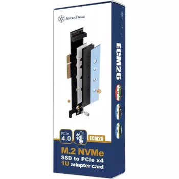 Išplėtimo modulis SILVERSTONE SST-ECM26-V2 — 2× USB 3.0 + 1× USB 3.1