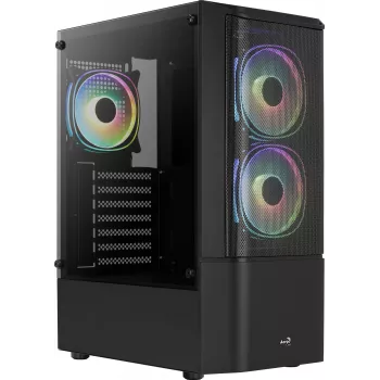 PC korpusas Aerocool Quantum Mesh Midi Tower juodas