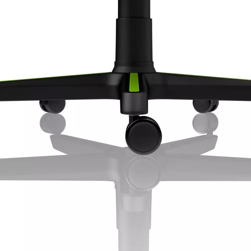 Žaidimų kėdė Nitro Concepts S300 – audinio sėdynė, reguliuojamas aukštis 128–140 cm, atlošo plotis 56 cm, juoda/žalia