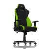 Žaidimų kėdė Nitro Concepts S300 – audinio sėdynė, reguliuojamas aukštis 128–140 cm, atlošo plotis 56 cm, juoda/žalia