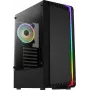 Kompiuterio korpusas AEROCOOL Bionic Midi Tower — ATX, grūdintas stiklas, 3,5 colio x2 / 2,5 colio x4 vietos, iki 297 mm GPU, 158 mm CPU aušintuvas, mėlyna LED