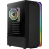Kompiuterio korpusas AEROCOOL Bionic Midi Tower — ATX, grūdintas stiklas, 3,5 colio x2 / 2,5 colio x4 vietos, iki 297 mm GPU, 158 mm CPU aušintuvas, mėlyna LED