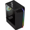 Kompiuterio korpusas AEROCOOL Bionic Midi Tower — ATX, grūdintas stiklas, 3,5 colio x2 / 2,5 colio x4 vietos, iki 297 mm GPU, 158 mm CPU aušintuvas, mėlyna LED
