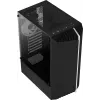 Kompiuterio korpusas AEROCOOL Bionic Midi Tower — ATX, grūdintas stiklas, 3,5 colio x2 / 2,5 colio x4 vietos, iki 297 mm GPU, 158 mm CPU aušintuvas, mėlyna LED