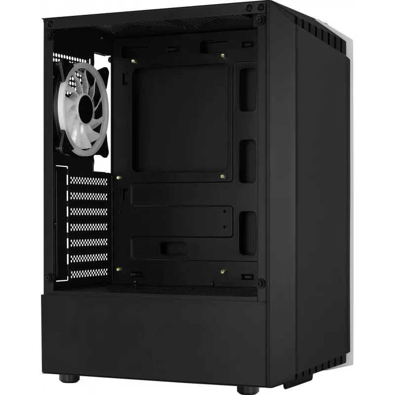 Kompiuterio korpusas AEROCOOL Bionic Midi Tower — ATX, grūdintas stiklas, 3,5 colio x2 / 2,5 colio x4 vietos, iki 297 mm GPU, 158 mm CPU aušintuvas, mėlyna LED
