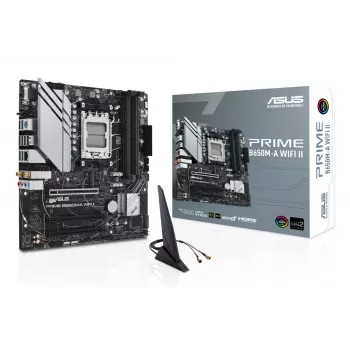 ASUS PRIME B650M-A WIFI II pagrindinė plokštė AMD B650 Socket AM5 micro ATX