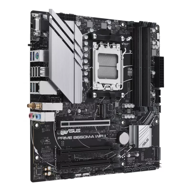 ASUS PRIME B650M-A WIFI II pagrindinė plokštė AMD B650 Socket AM5 micro ATX