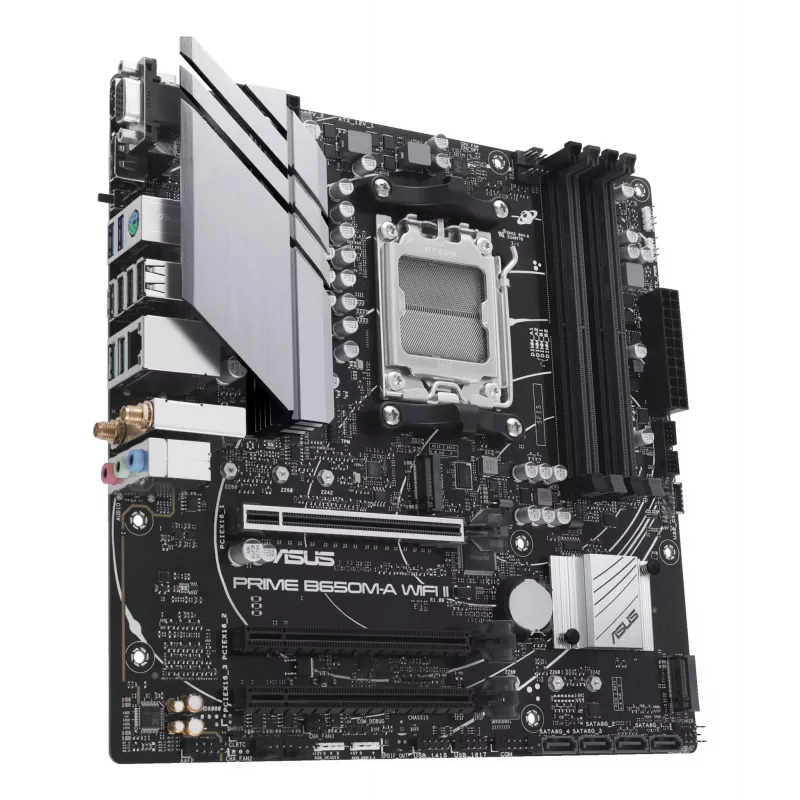 ASUS PRIME B650M-A WIFI II pagrindinė plokštė AMD B650 Socket AM5 micro ATX